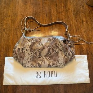 HOBO metallic snakeskin purse